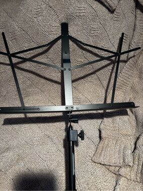 On-Stage Black Tripod Music Stand Sheet Music Holder Portable Adjustable + bag